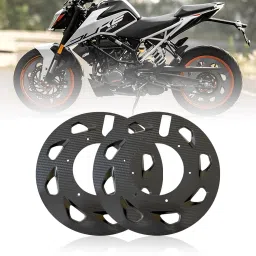 Carbon Pattern Pro Bike Disc Wheel Cover 17 Inch(Pack of 2) KTM Duke 125 Wheel Cover For NA NA-image-94