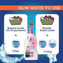 shopitech Easy Wash Liquid Detergent, Suitable for top load detergent and front load liquid detergent, Wash Detergent for Machine and Hand Wash -1 Liter Fresh Liquid Detergent (1000 ml) Fresh Liquid Detergent image 2
