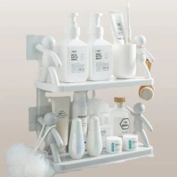 Wall Hanging Bathroom Storage , Floating Wall Shelf NRS6.788 Plastic Wall Shelf-image-94