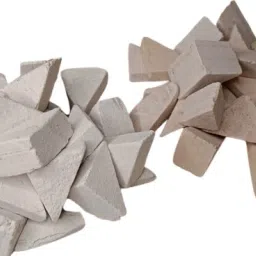 subhsavitri 1kg slate pencil white and red tiny triangle shale stone slate bar billiards chalk-image-51