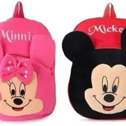Pink Mini & Micky Fancy Attractive Kids Bags & Backpacks School Bag-image-25