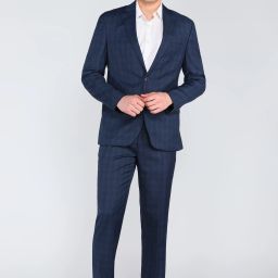Men Sb2 Platinum S.Slim Suit 2Pc-Notch7Cm Solid Suit-17