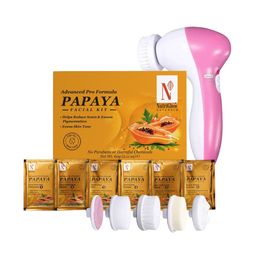 NutriGlow Papaya Facial Kit  with 5 in 1 Rotating Face Massager-image-47