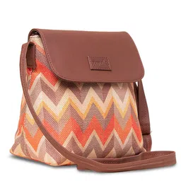 ZOUK Geometric Printed Structured Sling Bag image 4