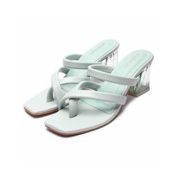 KIRAVI Open Toe Block Heels-37