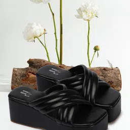 TWIN TOES Open Toe Flatform Heels-2