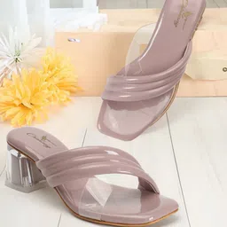 CHINRAAG Party Block Pumps with Tassels-58
