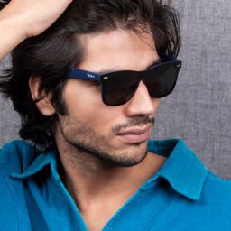 Ted Smith Men Wayfarer Sunglasses with Polarised Lens TSS-BLAZE_C5-30