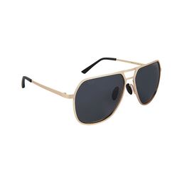 GIORDANO Men Polarised And UV Protected Lens Aviator Sunglasses GA90323C02-56