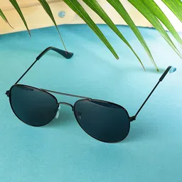 PASSION PETALS Kids Polarised & UV Protected Lens Aviator Sunglasses 11-13blacksunglasses-image-90