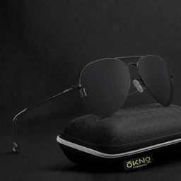 OKNO Unisex Aviator Sunglasses with Polarised and UV Protected Lens-14