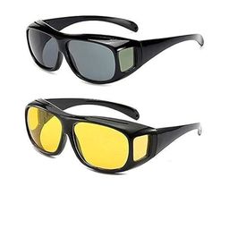 TEEMOODS Men Pack of 2 Oversized Sunglasses with UV Protected Lens TM-C-1917YEL-57
