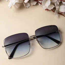 MARC LOUIS Unisex Lens & Square Sunglasses with UV Protected Lens-65