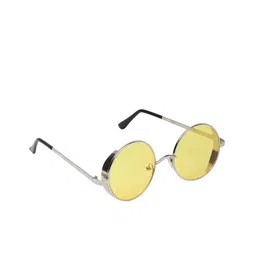 CRIBA Full Rim Round Sunglasses with UV Protected Lens VCR_RND_CUP NIK-YELW-9