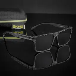 OKNO Unisex Rectangle Sunglasses with Polarised and UV Protected Lens-16