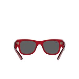 Ray-Ban Square Sunglasses With UV Protected Lens 8056597856393-TRANSPARENT RED-60