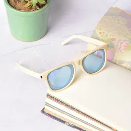 HAUTE SAUCE by Campus Sutra Women Blue Lens & White Square Sunglasses-3