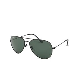 Micelo Martin Unisex Green Lens & Black Aviator Sunglasses with UV Protected Lens-4