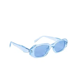 NuVew Unisex Rectangle Sunglasses With UV Protected Lens ES_16537-31-NW-9272-lBLU-CLlBL-RT-image-84
