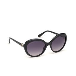 SWAROVSKI Women Oval Sunglasses with UV Protected Lens SK0204 58 01B-image-99