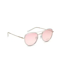 IDEE Women Pink Lens & Gold-Toned Oval Sunglasses with UV Protected Lens IDS2772C2SG-image-94