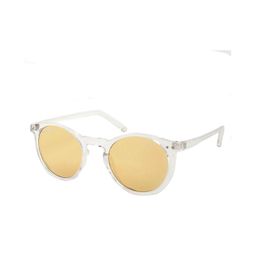 Micelo Martin Women Orange Lens & White Oval Sunglasses with UV Protected Lens-11