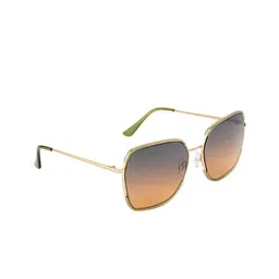 OPIUM Women Brown Lens & Gold-Toned Square Sunglasses with UV Protected Lens-5