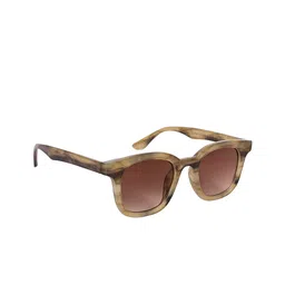 AISLIN Unisex Wayfarer Sunglasses with UV Protected Lens ES_13260-87-AS-2101-BRW-WUD-WF-image-12