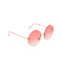 AISLIN Women Pink Lens Round Sunglasses with UV Protected Lens 14878-89-AS-18005-image-3