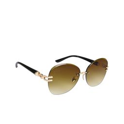 AISLIN Women Oversized Sunglass With UV Protected Lens ES_12486-87-AS-6019W-BRW-GLBK-OS-35