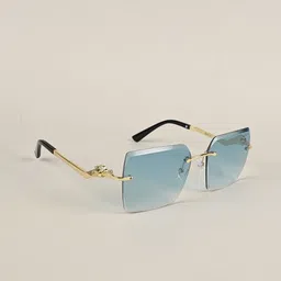 IDOR Unisex Square Sunglasses with UV Protected Lens image 4