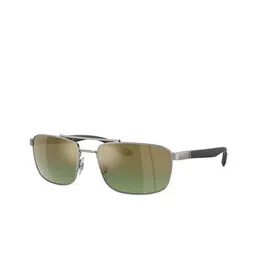 Ray-Ban Unisex Rectangle Sunglasses with Polarised and UV Protected Lens 8056262033883 image 3