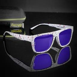 OKNO Unisex Square Sunglasses with Polarised and UV Protected Lens image 2