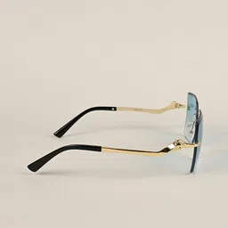 IDOR Unisex Square Sunglasses with UV Protected Lens image 3