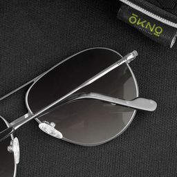 OKNO Unisex Aviator Sunglasses with Polarised and UV Protected Lens image 3