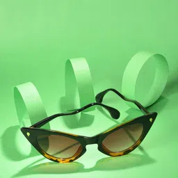 HAUTE SAUCE by Campus Sutra Women Red Lens & Brown Cateye Sunglasses with UV Protected Lens-22