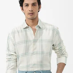 RARE RABBIT Men Marvon Regular Fit Checked Shirt-picture-17