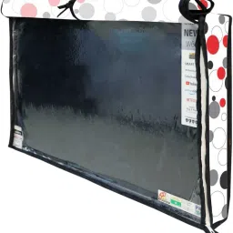 Wacky tv cover 55 inch transparent for 55 inch Thomson, KODAK, Sony Smart TV- LED-55inch-Red-BLK-Wt-Circle-image-47