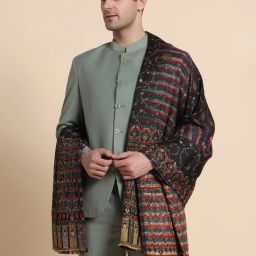 GREEN AGRITECH Acrylic Woven Men Shawl-image-26