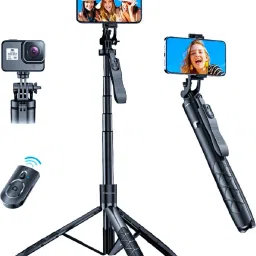 ATSolutions Capture Every Moment: Versatile 360° Rotating Selfie Stick with Tripod Stand Tripod, Tripod Kit-1