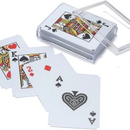 100 % PLASTIC PLAYING CARDS WITH BOX FOR RUMMY (SET OF 1)-3