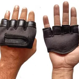 Finger Cut Gloves Lycra Leather, for All Levels Perfect for Fielding, Catching Wicket Keeping Gloves-image-19