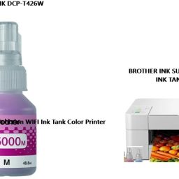 BROTHE Brother DCP-T426W Multi Function WIFI Ink Tank Color Printer Magenta Ink Bottle-11