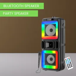 FRONY Pushpa(PORTABLE BLUETOOTH PARTY SPEAKER) 3D Sound With Karaoke Mic/RGB LightA472 40 W Bluetooth Party Speaker-picture-21