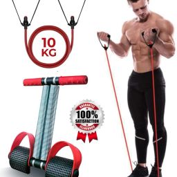 Tummy Trimmer Exercise Resistance Toning Stretchable Tube for Full Body Workout Fitness Accessory Kit Kit-image-36