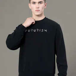 Red Tape Men Graphic Print Fleece Round Neck Baggy Fit Sweatshirt-image-21