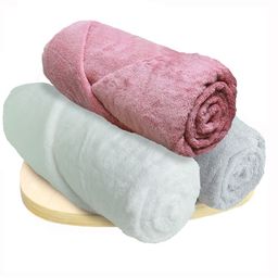 Heelium Unisex Set of 3 Quick Absorbent 600 GSM Bamboo Bath Towel - 65 x 40 cm-6