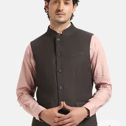 Blackberrys Slim Fit Mandarin Collar Nehru Jacket-picture-29