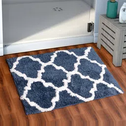 AEROHAVEN Blue Moroccan 1850GSM Microfiber Bath Rug-image-45