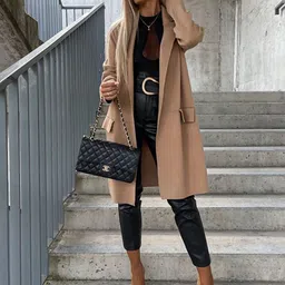 StyleCast Notched Lapel Collar Overcoat-image-11
